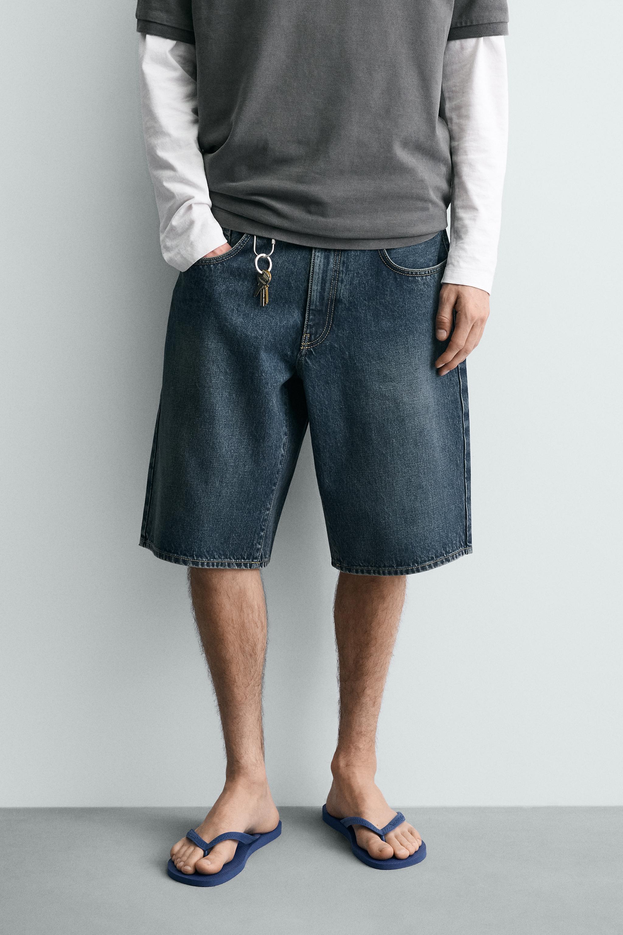 BERMUDA EN DENIM COUPE BAGGY